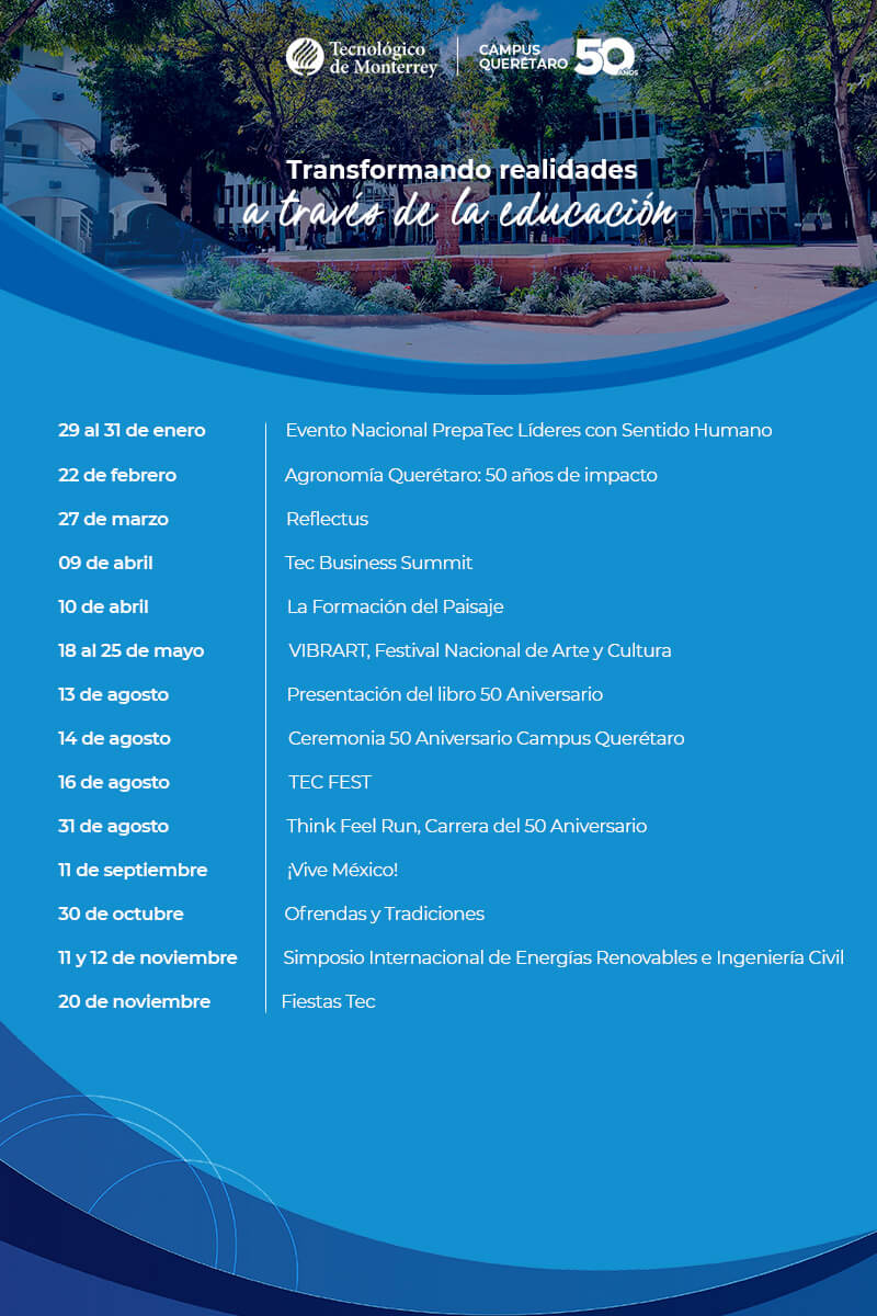 Agenda 50 aniversario