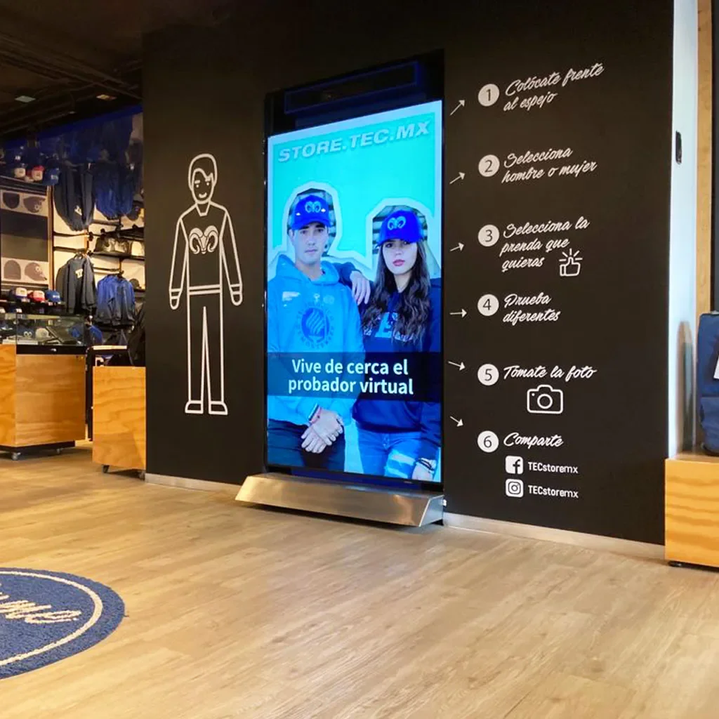 Probador virtual de tienda TECStore