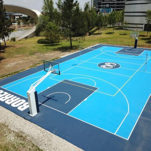 Cancha de Básquetbol y Voleibol de Prepa