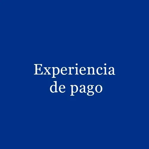 Servicio experiencia de pago