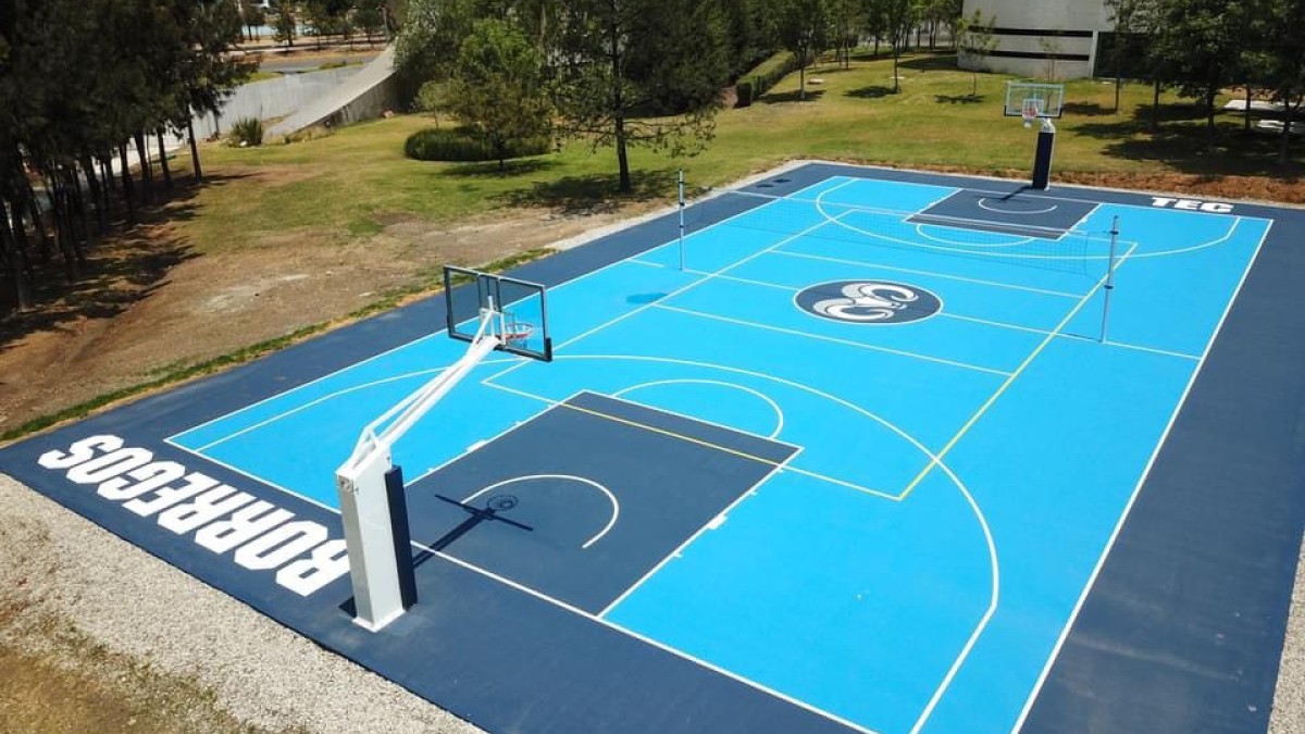 Cancha de Básquetbol y Voleibol de Prepa