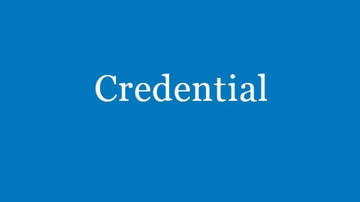 Credential services