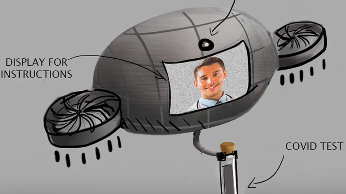 diseño dron Covid-19